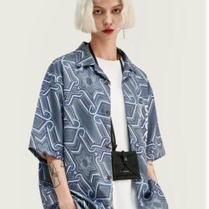 Hawaiian Digital Print Streetwear Shirt Men